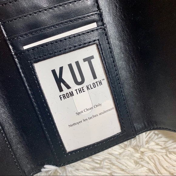 NWT Kut From The Kloth B&W Slim Striped Wallet - Picture 4 of 7